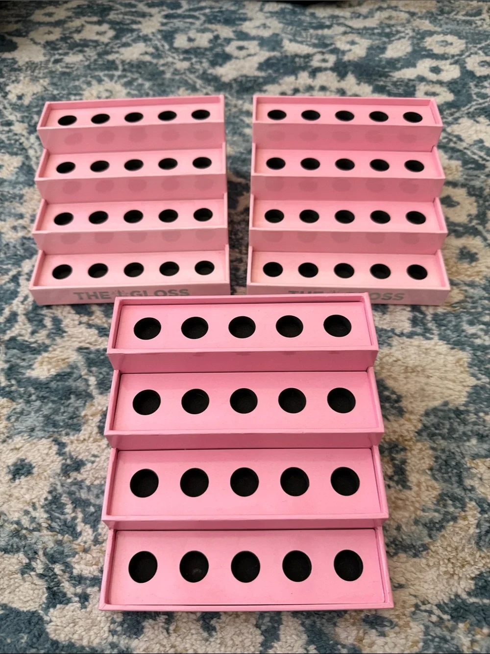 Jeffree Star Pink Lipstick Display Riser - Set of 3